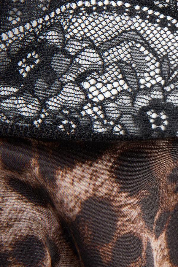 Intimissimi Shorts De Raso De Viscosa Luxurious Leopard
