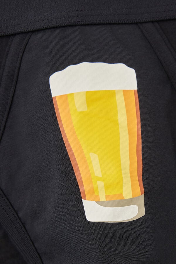 Intimissimi Slip Algodón Superior Con Estampado Cerveza