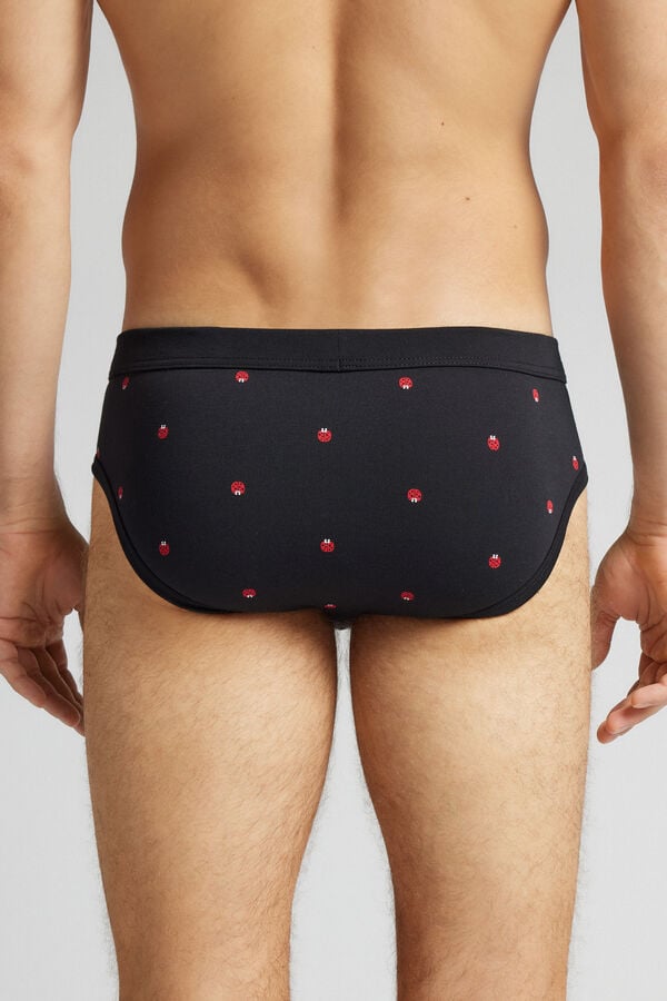 Intimissimi Slip Algodón Superior Estampado Mariquitas