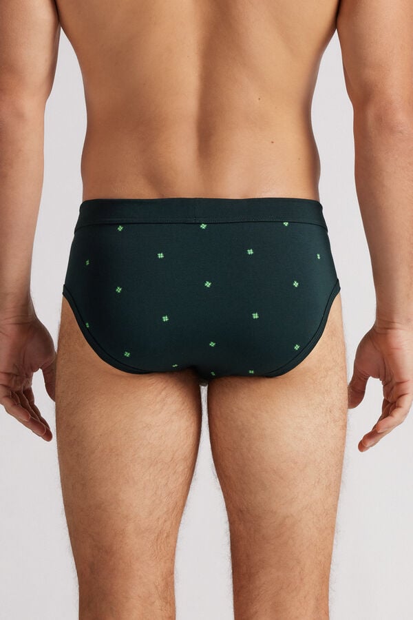 Intimissimi Slip Algodón Superior Estampado Tréboles de Cuatro Hojas