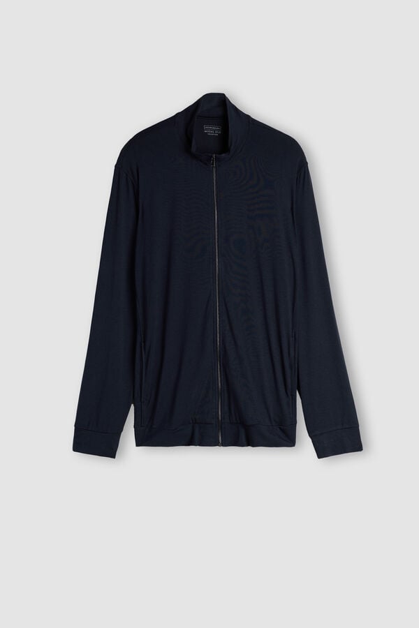 Intimissimi Sudadera Con Cremallera De Seda Y Modal