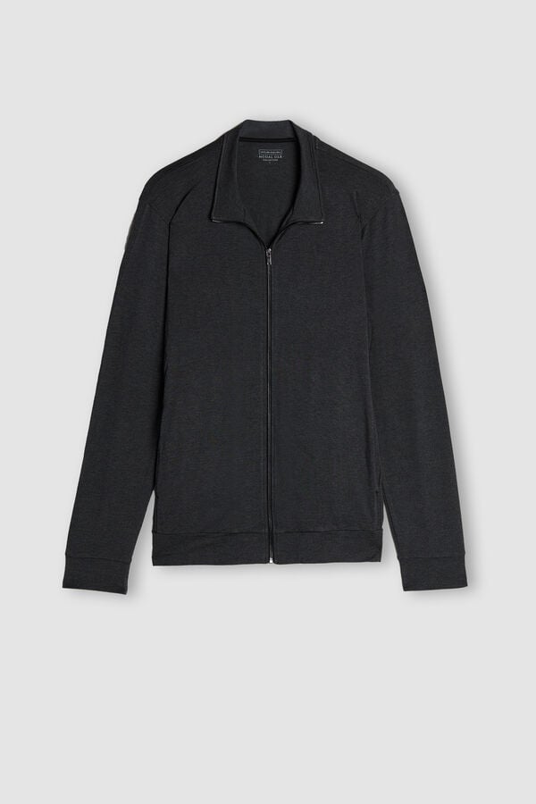 Intimissimi Sudadera Con Cremallera De Seda Y Modal