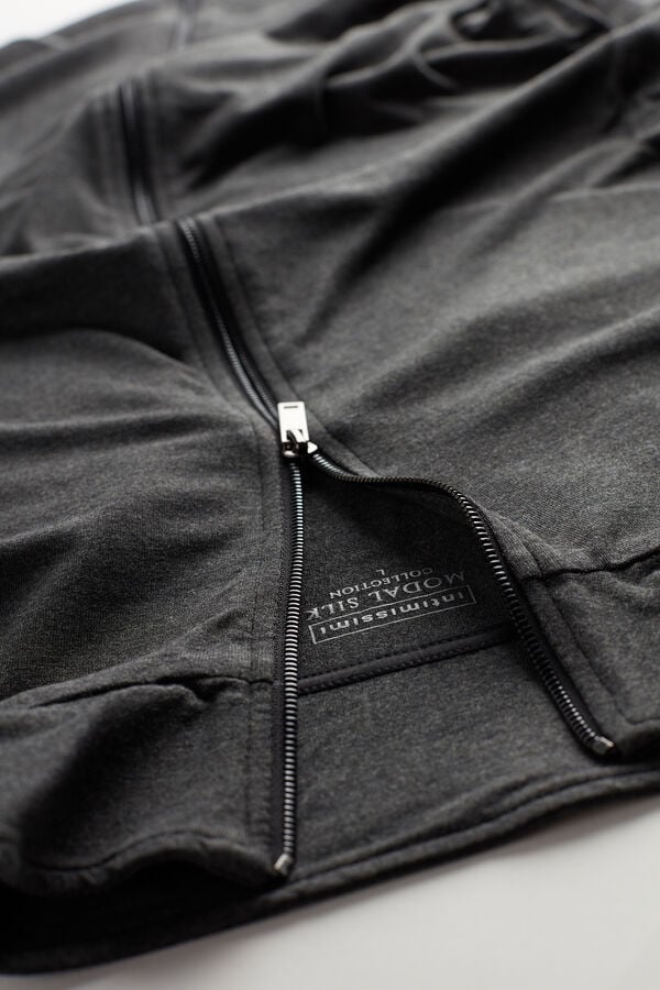 Intimissimi Sudadera Con Cremallera De Seda Y Modal