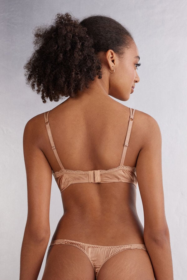 Intimissimi Sujetador De Triángulo De Seda Y Encaje Tiziana