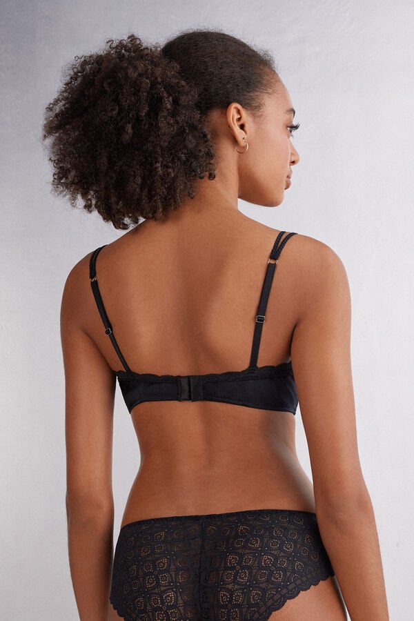 Intimissimi Sujetador De Triángulo De Seda Y Encaje Tiziana