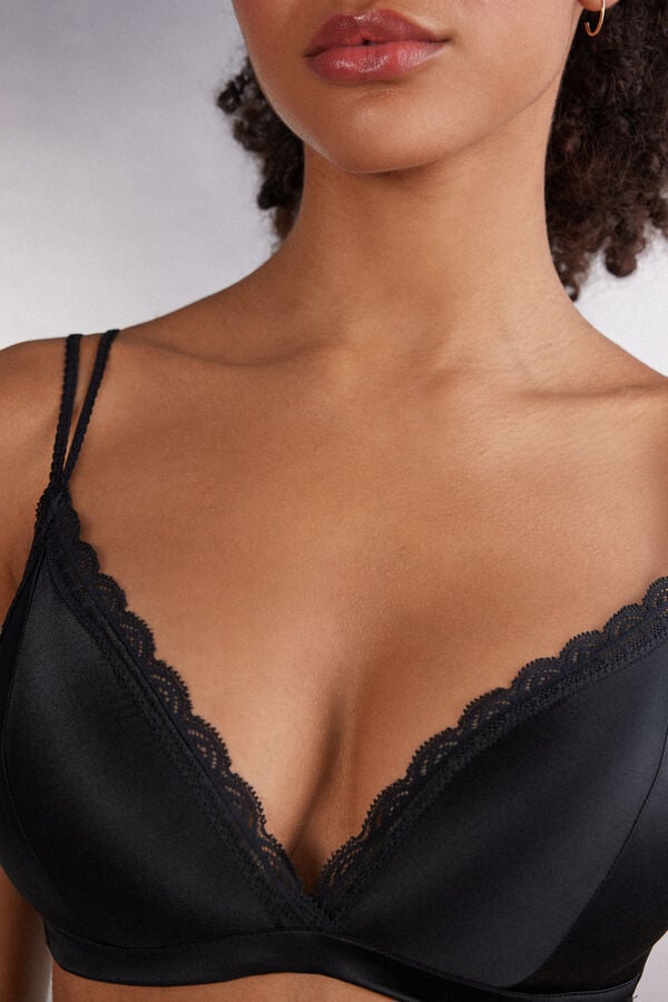 Intimissimi Sujetador de Triángulo de Seda y Encaje Tiziana
