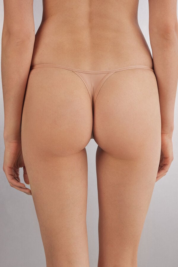 Intimissimi Tanga Con Tira Lateral De Microfibra Ultraligera