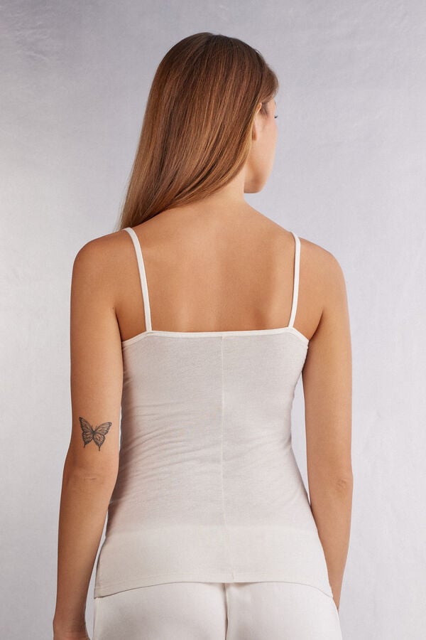 Intimissimi Top De Modal Ultraligero Con Cashmere Y Encaje