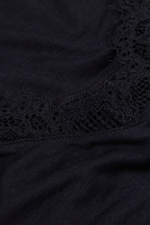 Intimissimi Top De Modal Ultraligero Con Cashmere Y Encaje