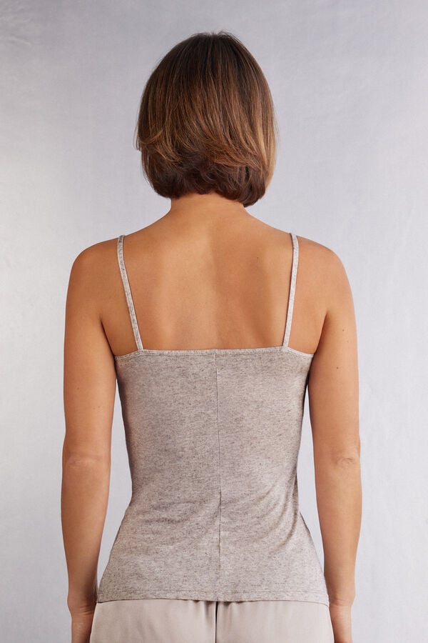 Intimissimi Top De Modal Ultraligero Con Cashmere Y Encaje