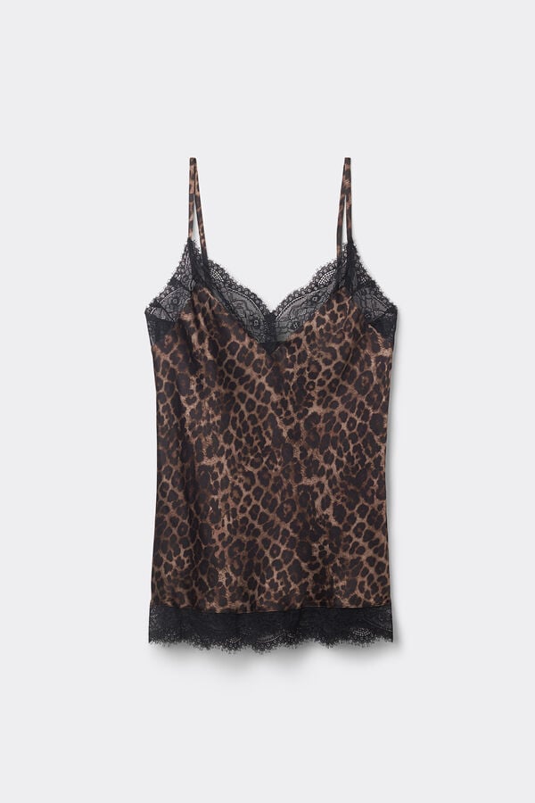 Intimissimi Top De Raso De Viscosa Luxurious Leopard