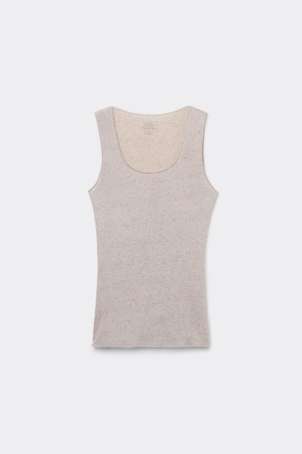 Intimissimi Top Sin Mangas De Cashmere Ultraligero De Modal