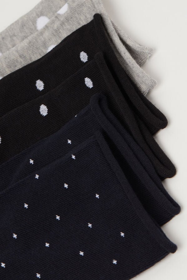 Tezenis 3 Pares Calcetines Cortos Algodón Sin Borde Estampado Mujer