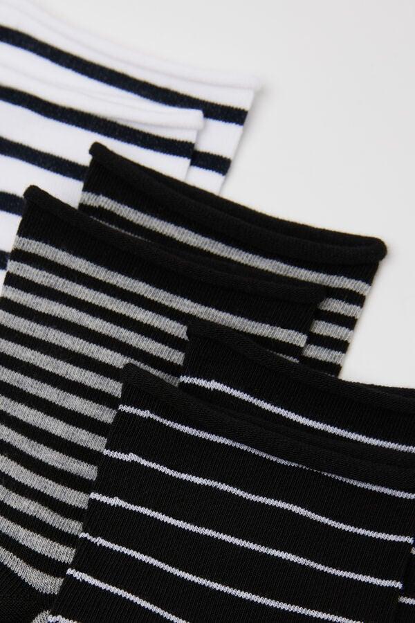 Tezenis 3 Pares Calcetines Cortos Algodón Sin Borde Estampado Mujer