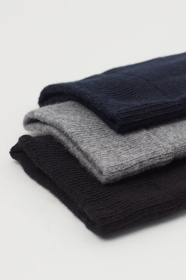 Tezenis 3 Pares Calcetines Cortos Algodón Término Hombre