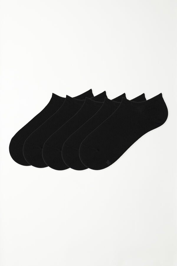 Tezenis 5 Pares De Calcetines Cortos De Algodón De Color Liso