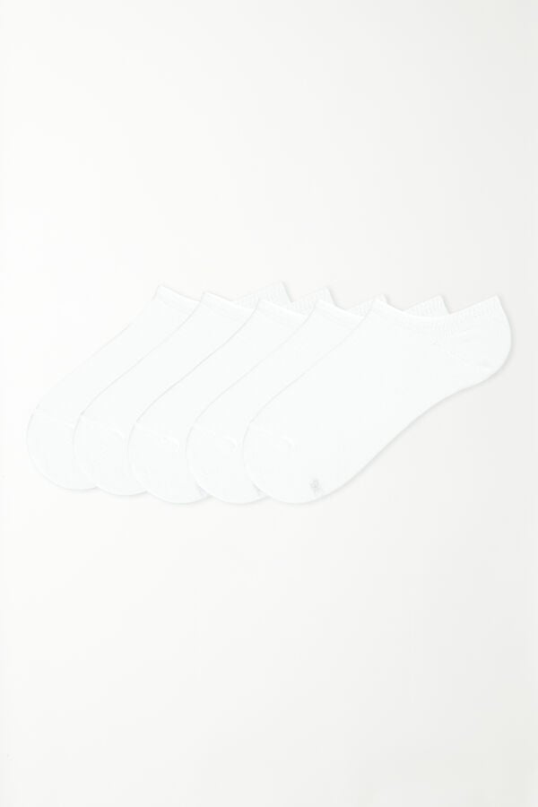 Tezenis 5 Pares De Calcetines Cortos De Algodón De Color Liso