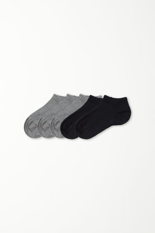 Tezenis 5 Pares de Calcetines Cortos de Algodón Unisex para Niños