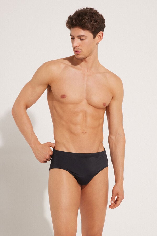 Tezenis Bañador De Slip Básico De Microfibra De Color Liso