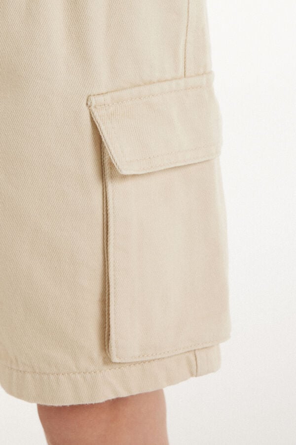 Tezenis Bermudas Cargo De Denim Con Cordón Para Niño