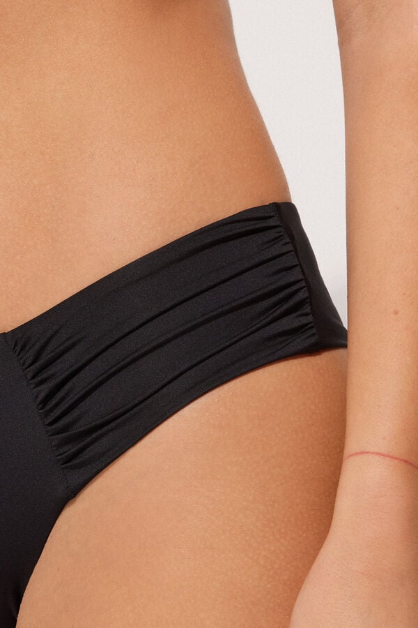 Tezenis Bikini Brasileño Alto Y Reciclado Con Frunce Lateral
