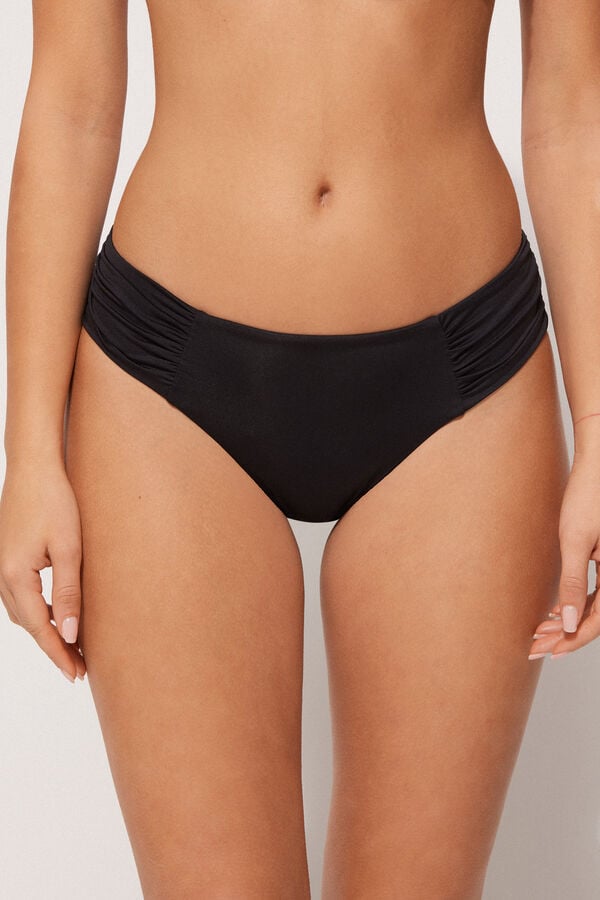 Tezenis Bikini Brasileño Alto y Reciclado con Frunce Lateral