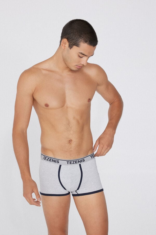 Tezenis Bóxer Algodón Orgánico Bordes Contraste Logo