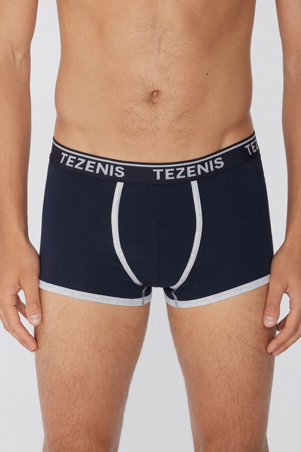 Tezenis Bóxer Algodón Orgánico Bordes Contraste Logo