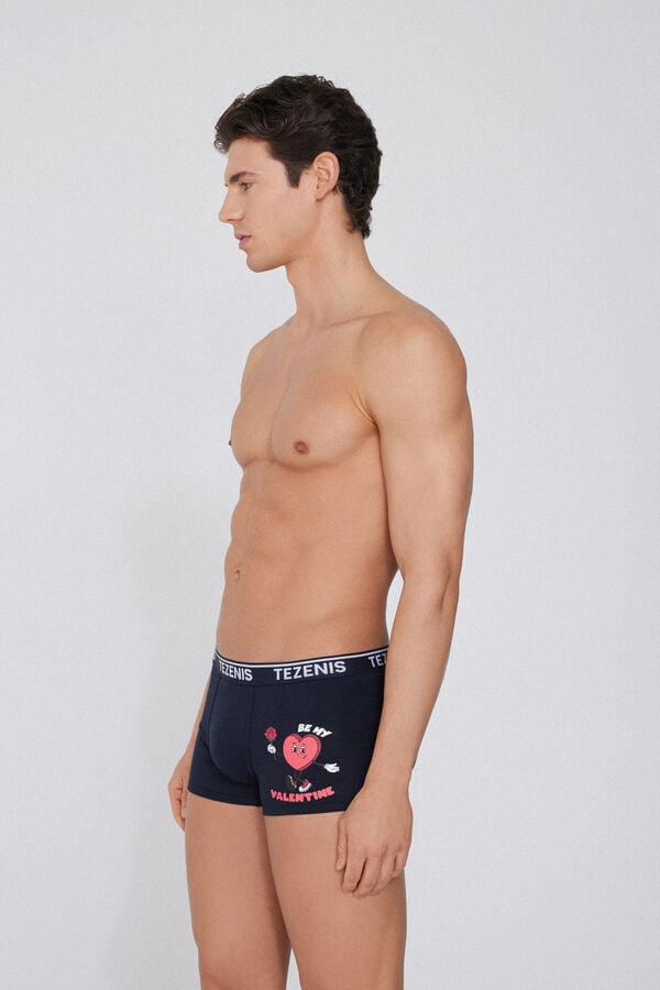 Tezenis Bóxer De Algodón Estampado Con Bordes En Contraste Con Logo