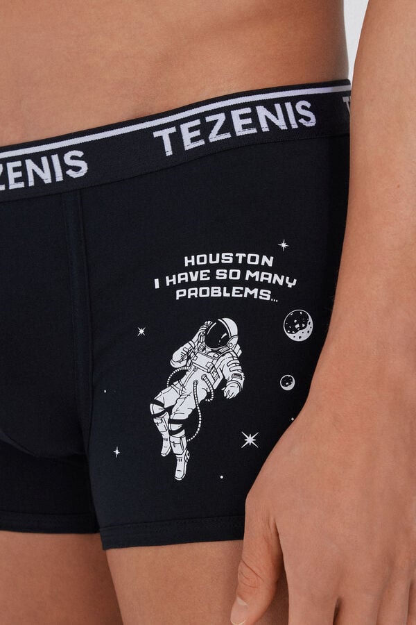 Tezenis Bóxer De Algodón Estampado Con Bordes En Contraste Con Logo