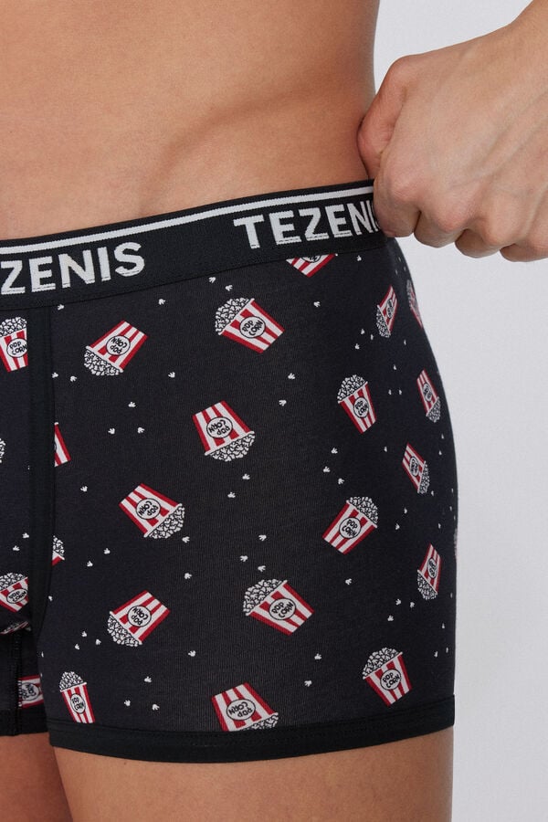 Tezenis Bóxer De Algodón Estampado Con Bordes En Contraste Con Logo