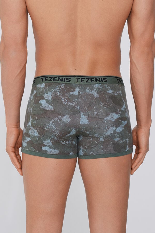 Tezenis Bóxer De Algodón Estampado Con Bordes En Contraste Con Logo