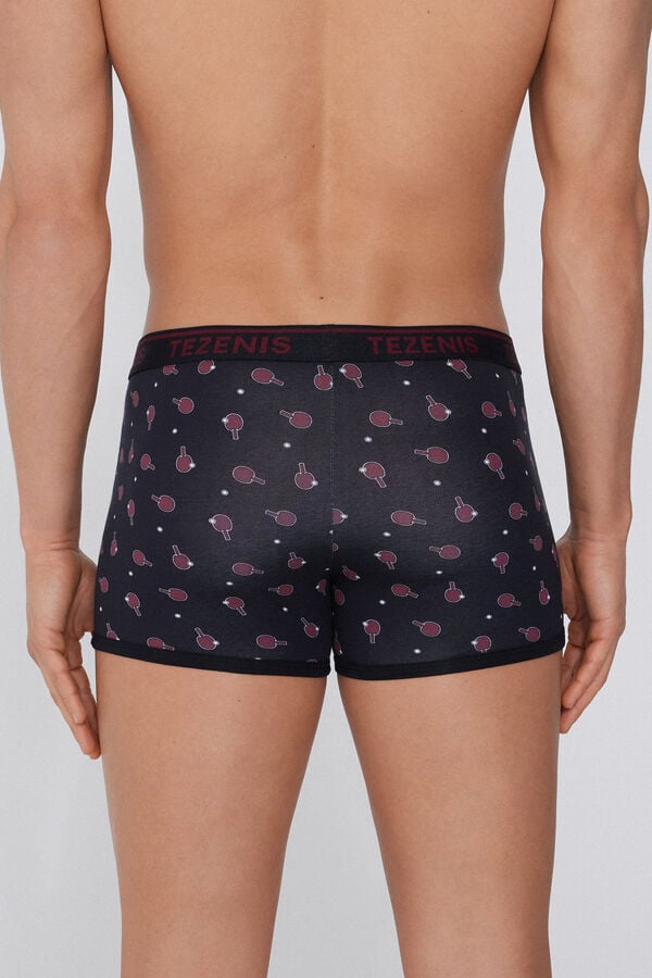 Tezenis Bóxer De Algodón Estampado Con Bordes En Contraste Con Logo