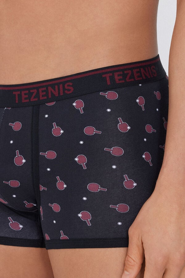 Tezenis Bóxer De Algodón Estampado Con Bordes En Contraste Con Logo