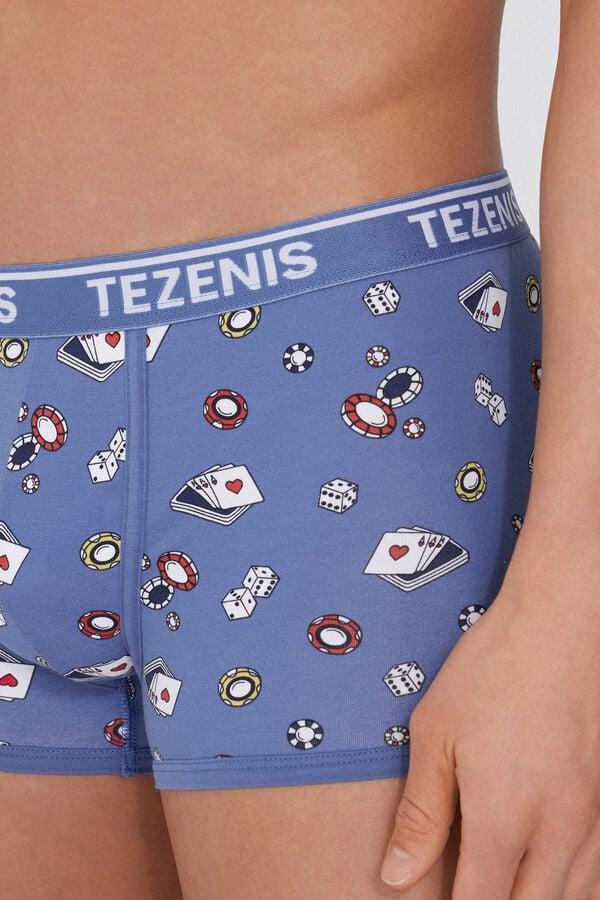 Tezenis Bóxer De Algodón Estampado Con Bordes En Contraste Con Logo
