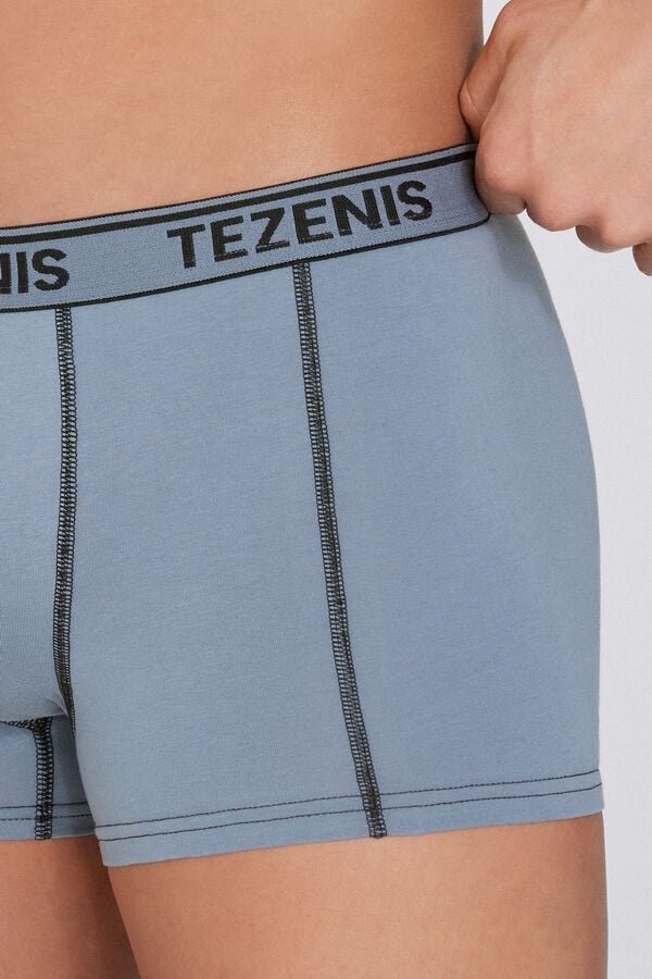 Tezenis Bóxer De Algodón Orgánico Con Costuras En Contraste Con Logo