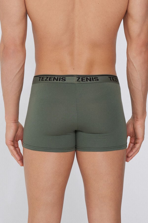 Tezenis Bóxer De Algodón Orgánico Con Costuras En Contraste Con Logo