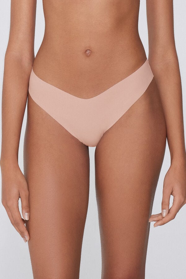 Tezenis Braga brasileña pernera alta de microfibra sin costuras