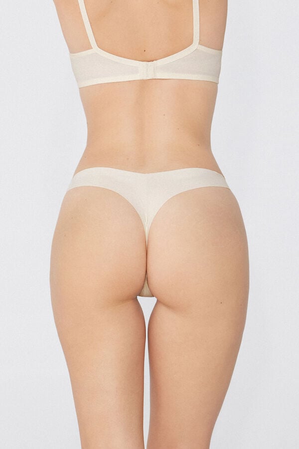 Tezenis Braga Brasileña Pernera Alta De Microfibra Sin Costuras