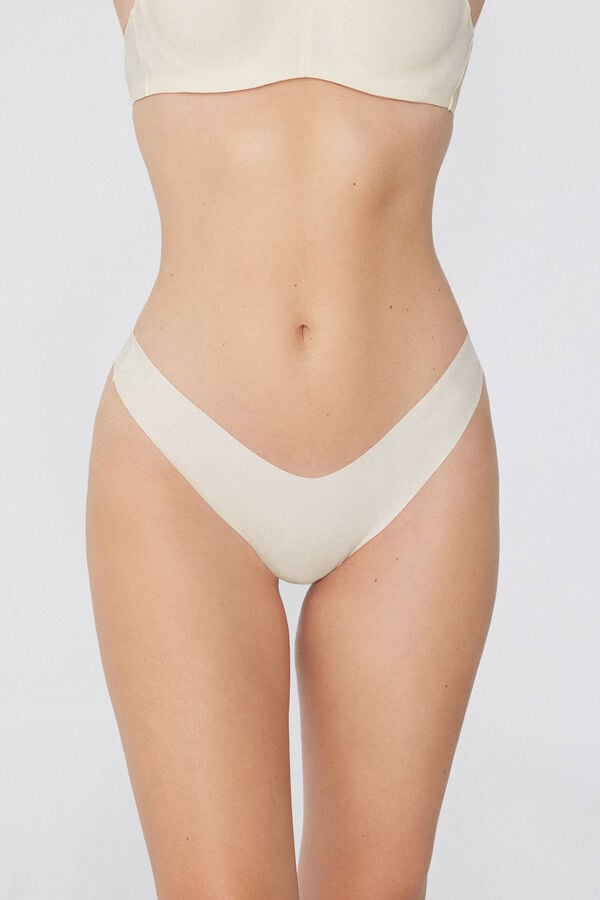 Tezenis Braga Brasileña Pernera Alta De Microfibra Sin Costuras