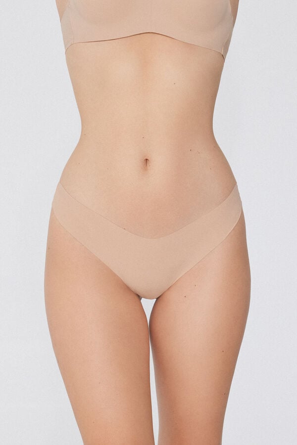 Tezenis Braga Brasileña Pernera Alta De Microfibra Sin Costuras