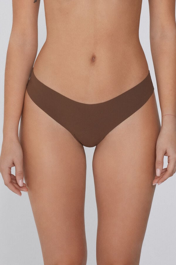 Tezenis Braga brasileña pernera alta de microfibra sin costuras