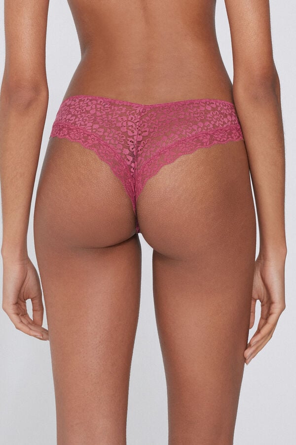 Tezenis Braguita Brasileña Sin Costuras Algodón Orgánico Encaje Reciclado