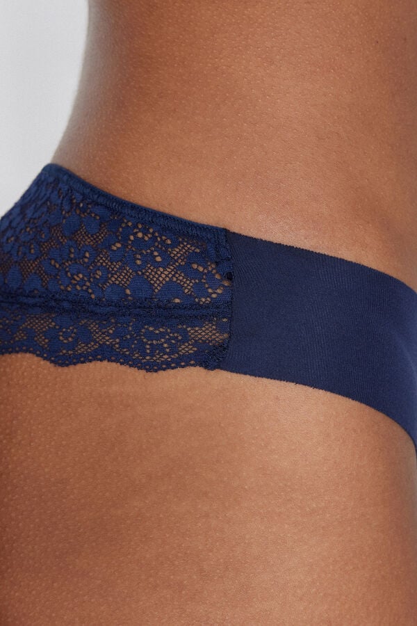 Tezenis Braguita Brasileña Sin Costuras Algodón Orgánico Encaje Reciclado