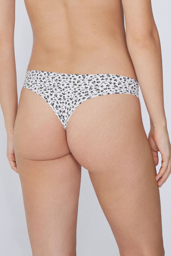 Tezenis Braguita Brasileña Sin Rematar En Microfibra Estampada