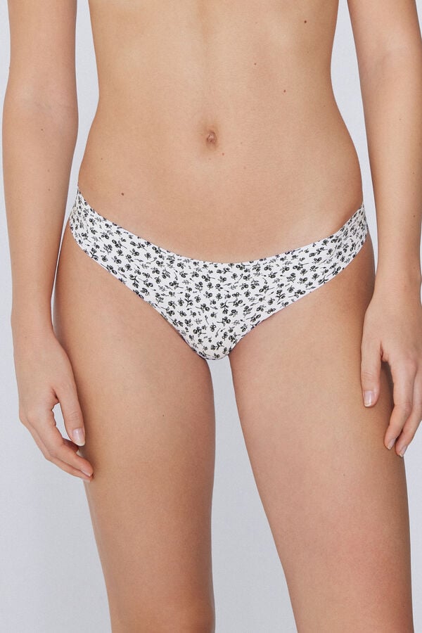 Tezenis Braguita Brasileña Sin Rematar en Microfibra Estampada