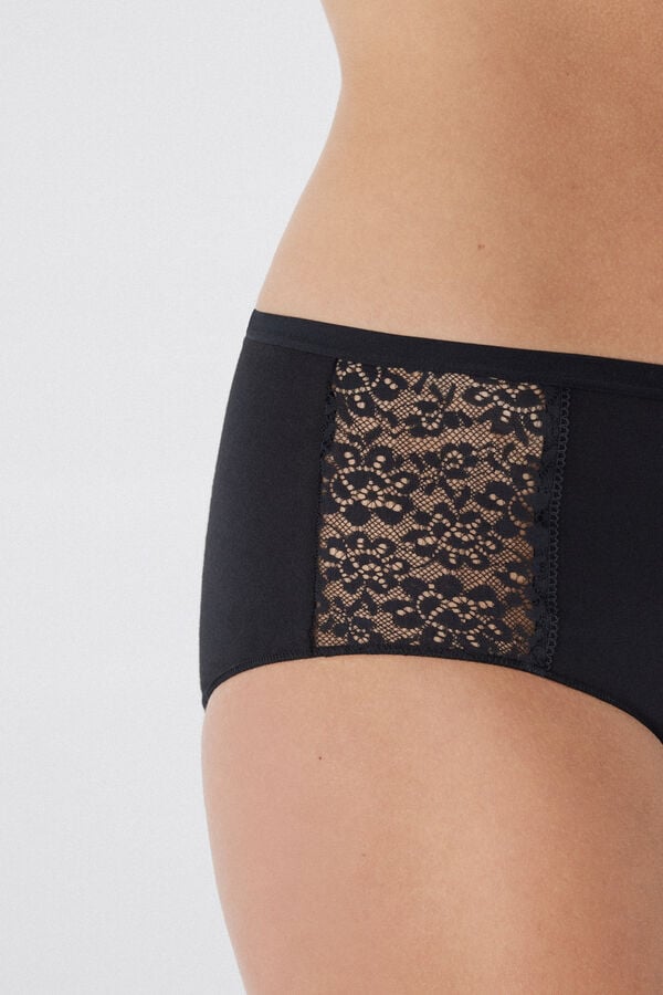 Tezenis Braguita Cintura Alta Algodón Encaje Reciclado