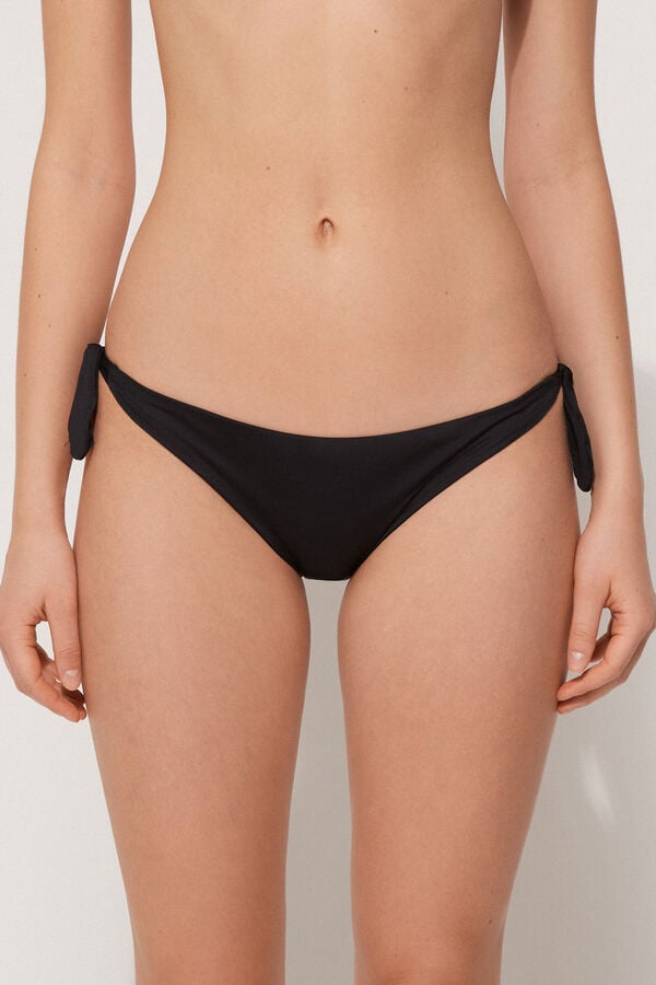 Tezenis Braguita de Bikini Reciclada de Color Liso con Lazos