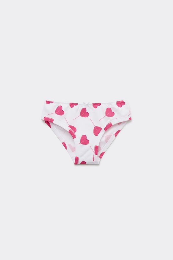 Tezenis Braguitas Basic de Algodón Estampado para Niña