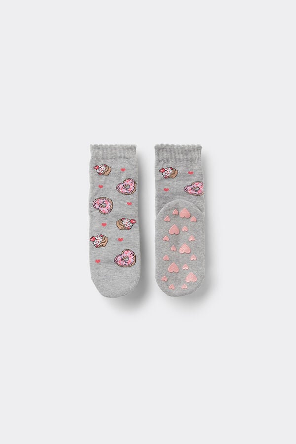 Tezenis Calcetines Antideslizantes Algodón Ligero Estampado para Niña